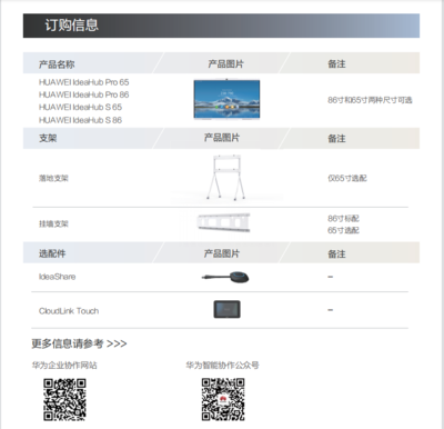 華為HUAWEIIdeaHaubS86,IdeaHaubPro86企業(yè)智慧屏